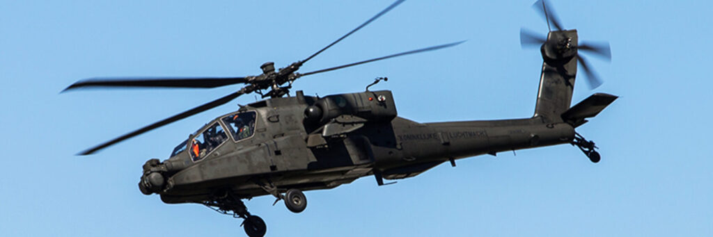AH-64 Apache combat helicopter