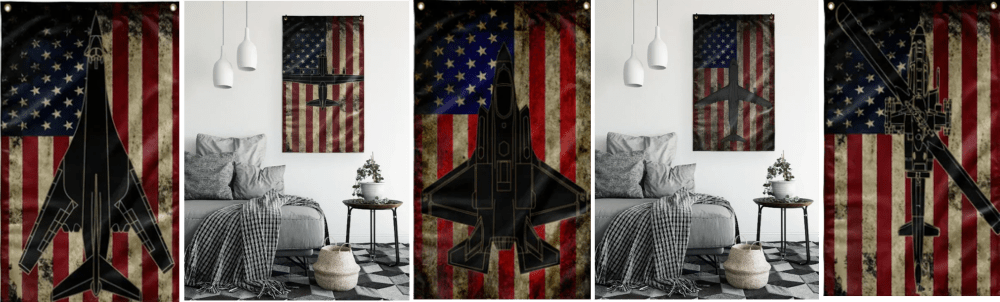 aircraft flag collage