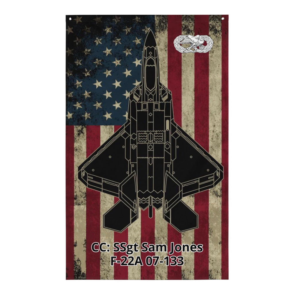 F-22 custom aircraft flag