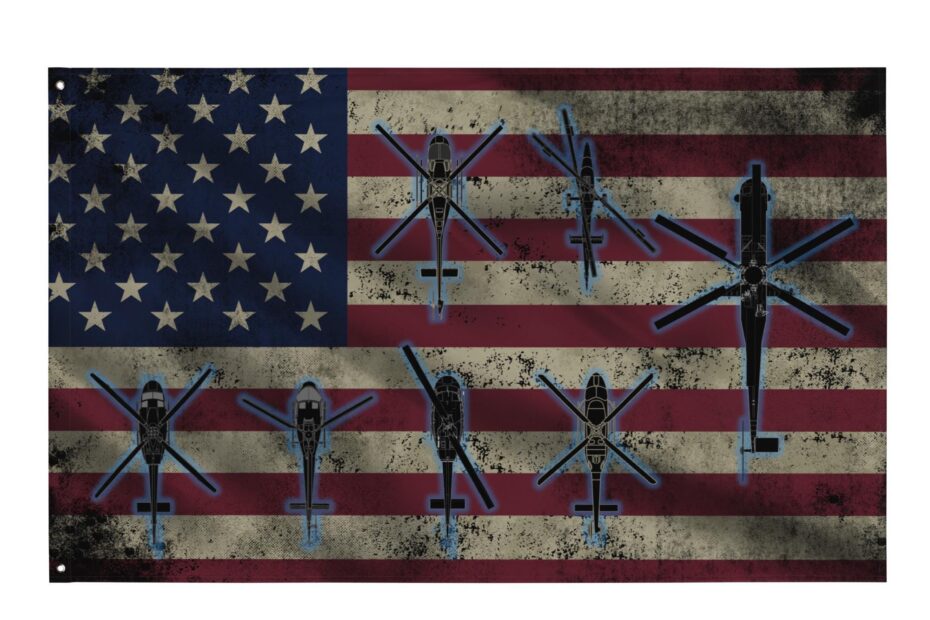 helicopter flag
